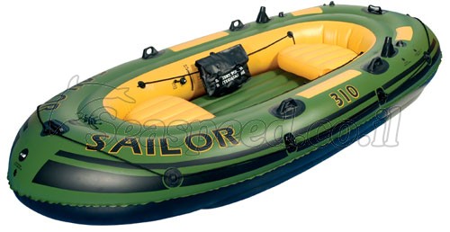 סירה מתנפחת המתאימה למטרות דייג חתירה ומנוע  Sailor 310