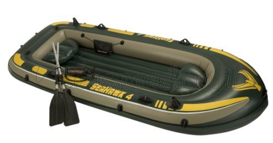 סט סירת גומי מתנפחת כולל משוטים ומשאבת אוויר Seahawk 400 Set