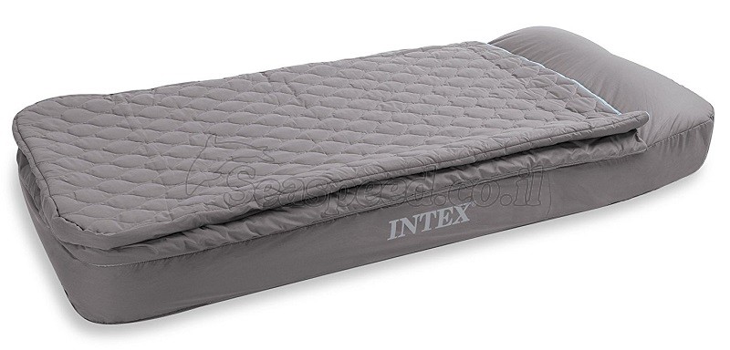 מזרון ליחיד SLEEPING BAG AIRBED עם ציפוי משאבה חשמלית ושק שינה דגם 66998 