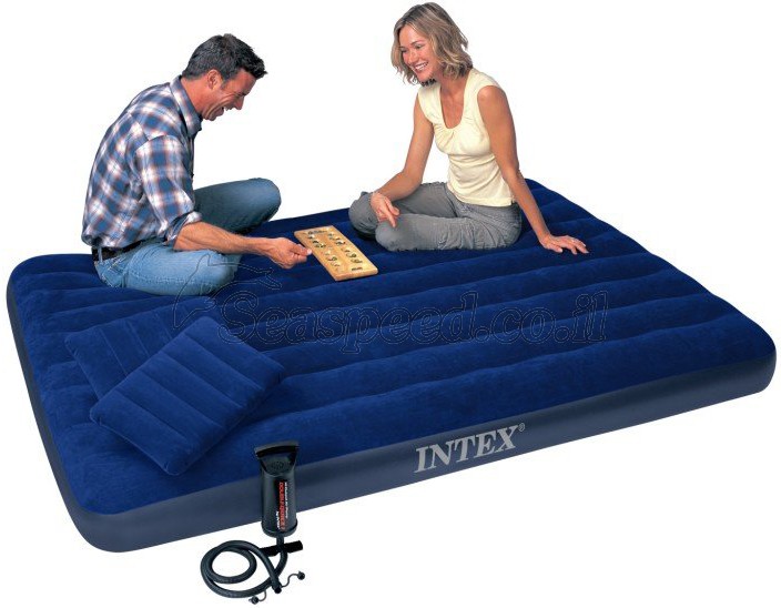 מזרון זוגי QUEEN CLASSIC SET BED דגם 68765  כולל שני כריות ומשאבה