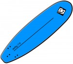 גלשן גלים סופטי באורך 214 ס"מ בנפח 51 ליטר Softy EVA 7