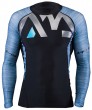 חולצת ליקרה שרוול ארוך בצבע תכלת Rashguard Division