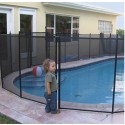 גדר בטיחות איכותית נשלפת לבריכה בגובה 1.35 מטר בצבע שחור מדגם Premium