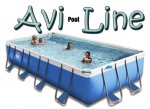 בריכת שחייה מלבנית מדגם Avi Pool Line 580X310X100