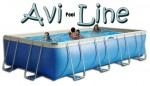 בריכת שחייה מלבנית מדגם Avi Pool Line 515X245X80