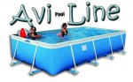 בריכת שחייה מלבנית מדגם Avi Pool Line 330X240X70