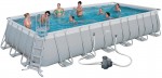 בריכת שחייה מלבנית Bestway Power Steel Frame Pools 732x366x132 כולל משאבה