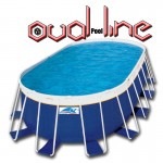 בריכת שחייה אובאלית מדגם Oval Pool Line 796X426X132