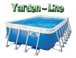 בריכת שחייה מלבנית מדגם Yarden Pool Line 1430X390X150
