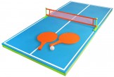 משחק פינג פונג צף לבריכה כולל שני מחבטים רשת ושלוש כדורים מק"ט 72726