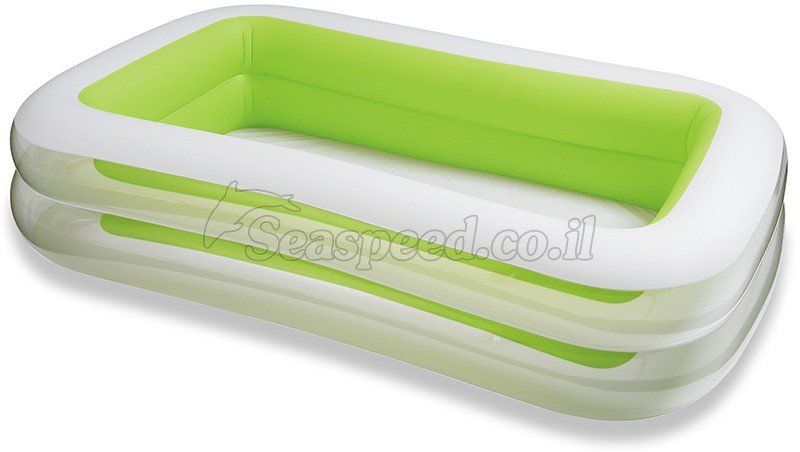 בריכה משפחתית דופן ירוקה מתנפחת Swim Center  תוצרת אינטקס דגם  56483