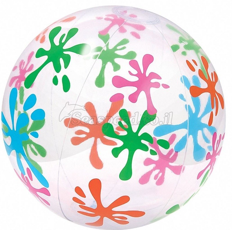 כדור מתנפח Splash Beach Ball צבעוני ענק למשחק 