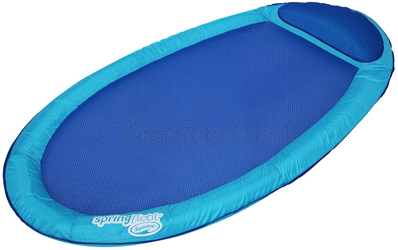מזרון רשת מתנפח צף עם כרית מתנפחת לבריכה ולים Swim-Ways Spring float 