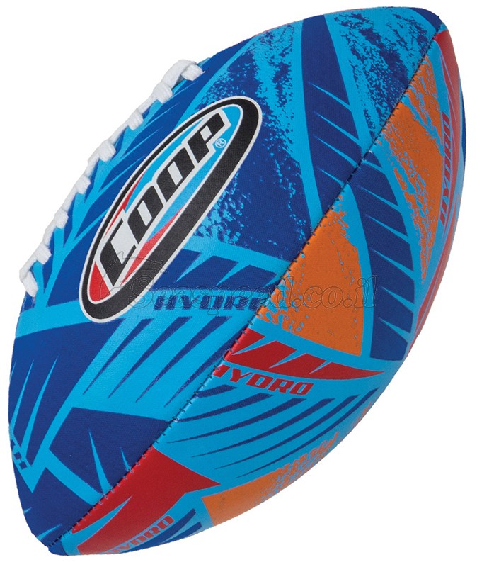 כדור זריקה פוטבול רך למשחקי חוף ים בריכה ושטח Grip Football תוצרת SwimWays  