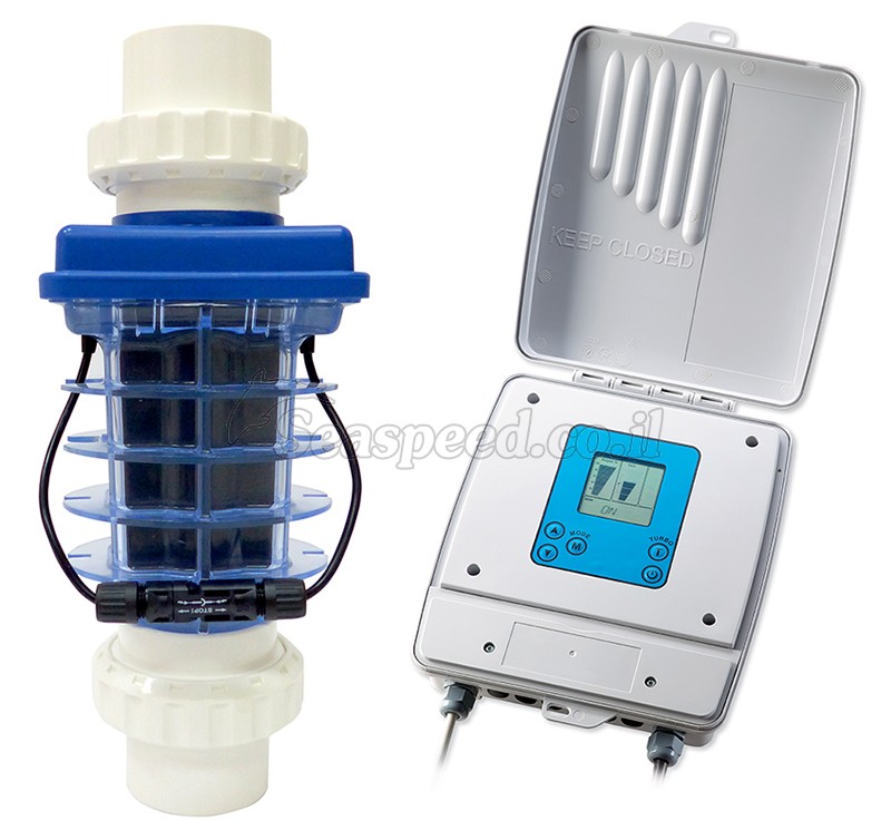 מערכת מלח ממוחשבת  מתקדמת Magen Resilience-D5-Plus כולל בקר  PH ובקר כלור
